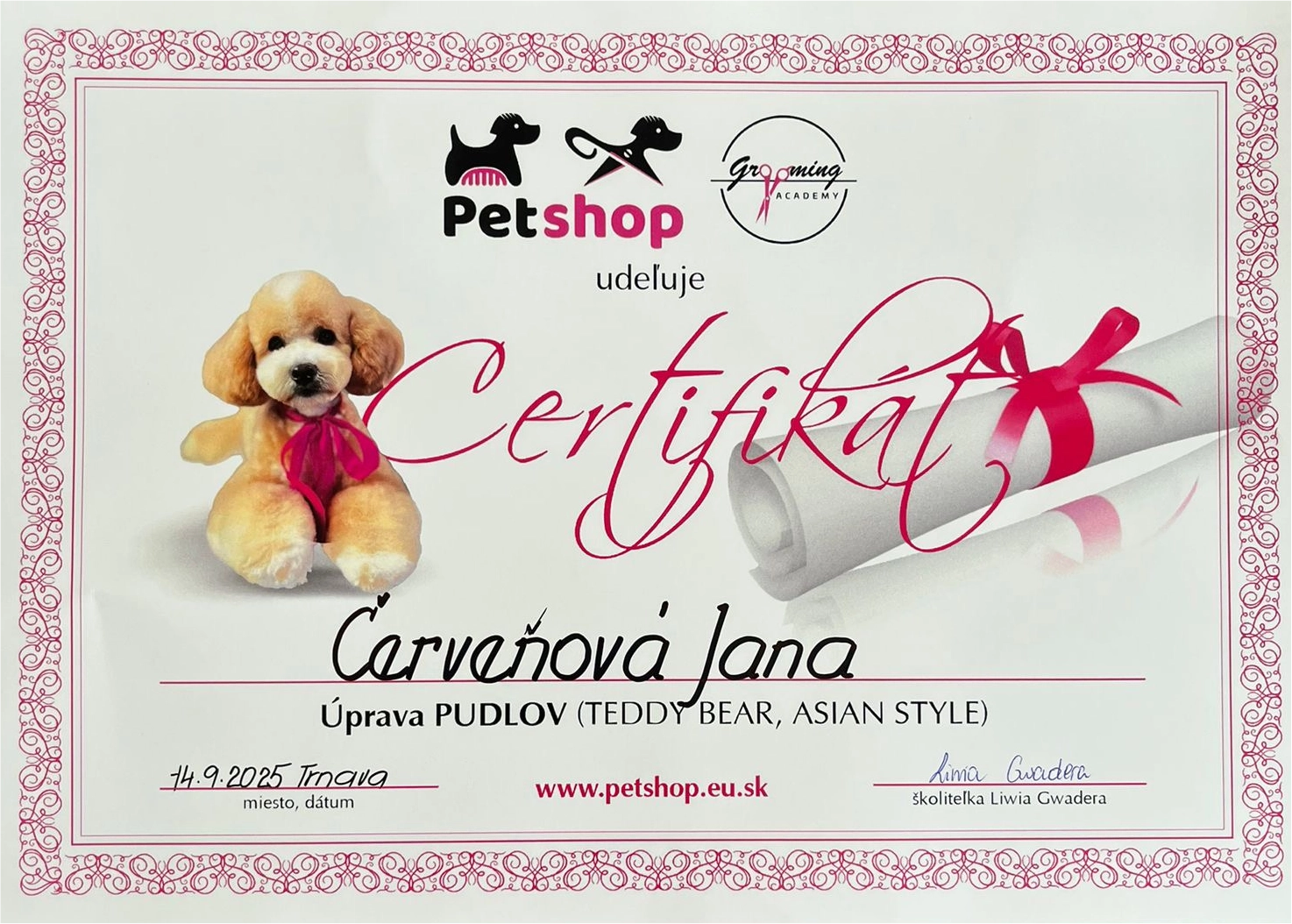 Certifikát - dôveryhodná firma